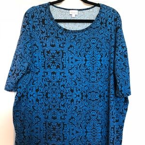 LuLaRoe size large royal and black Irma